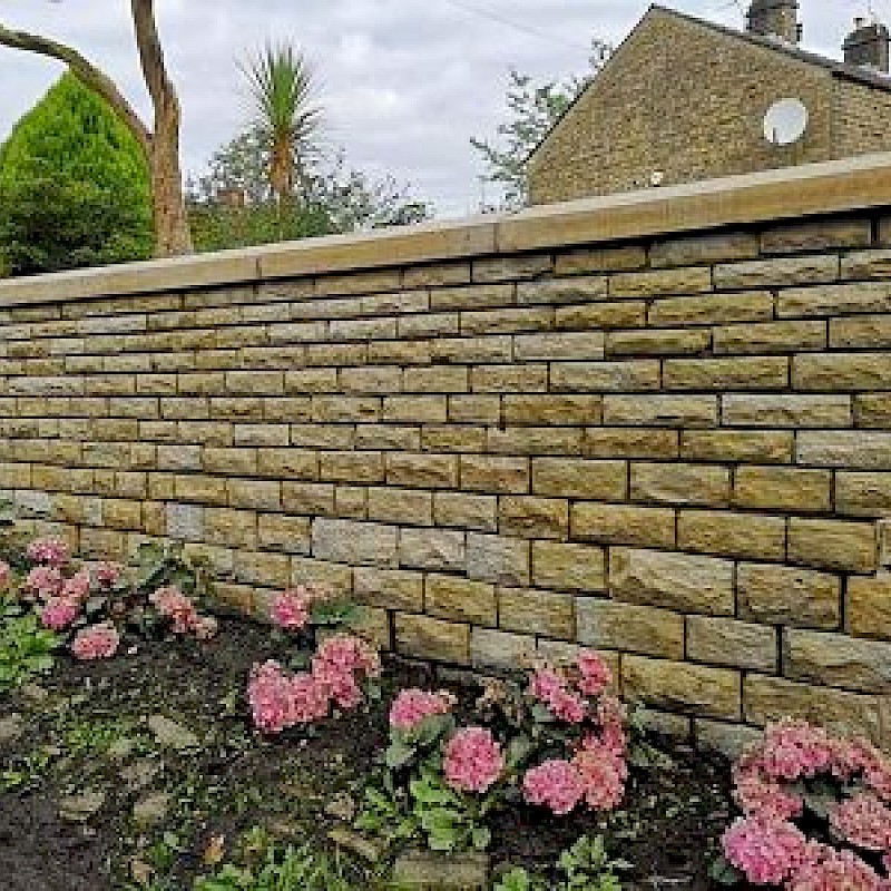 After garden wall cleaned.