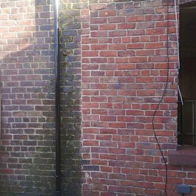 Chemical clean to brickwork Before & After