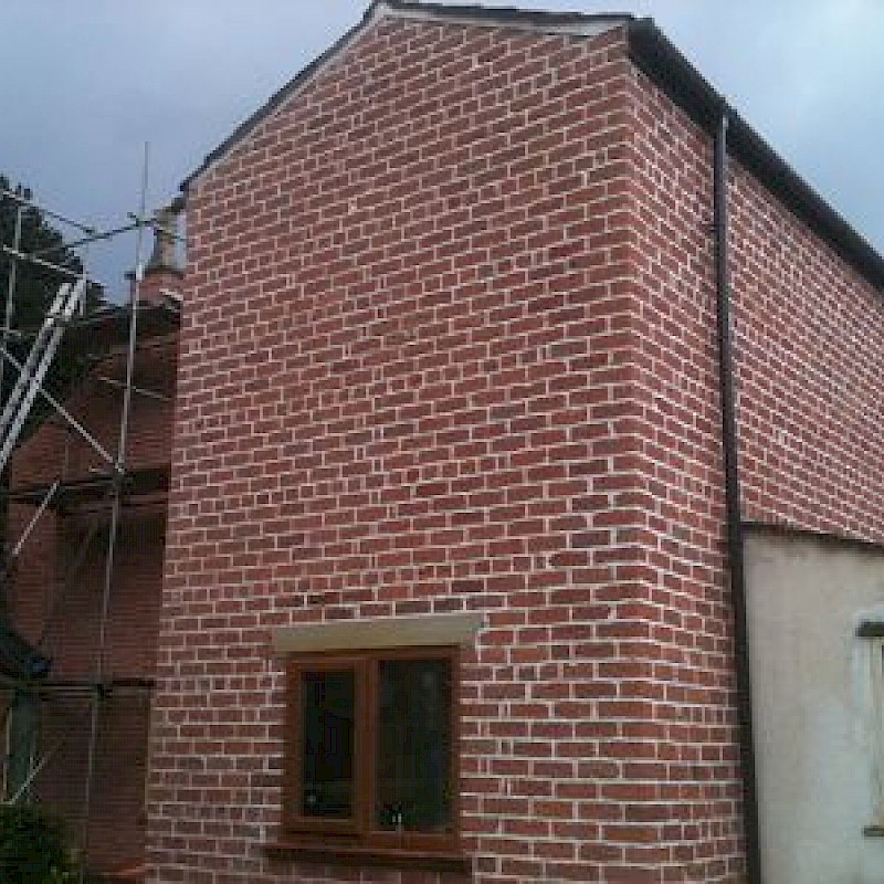 Brick clean and lime pointing
